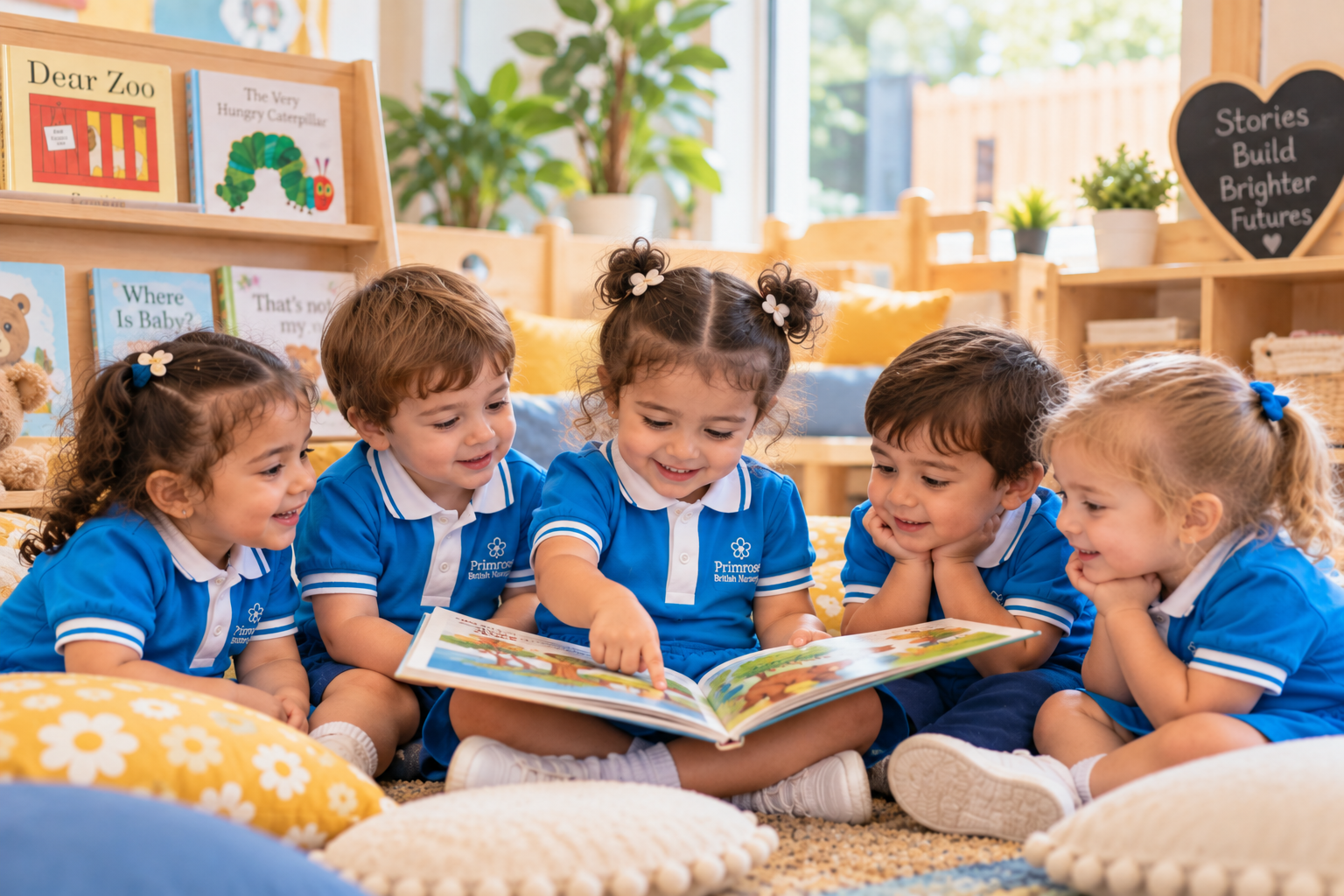 Reading aloud to babies and toddlers at Primrose British Nursery